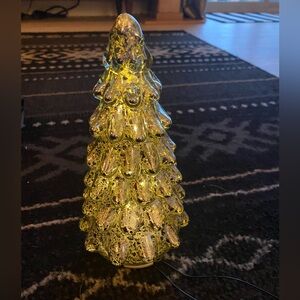 Target Wondershop - 8.5" Mercury Glass Tree Christmas Figurine Silver - Light Up